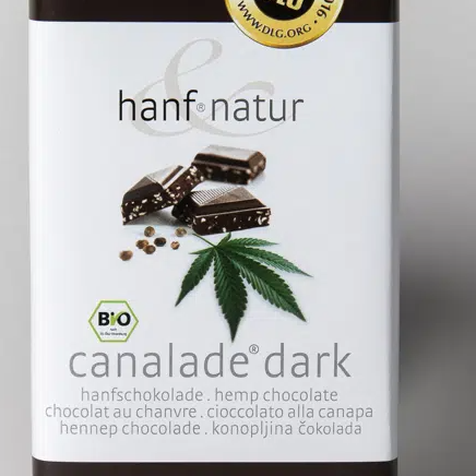 Produit CBD Chocolat noir aux graines de chanvre - 100% bio
